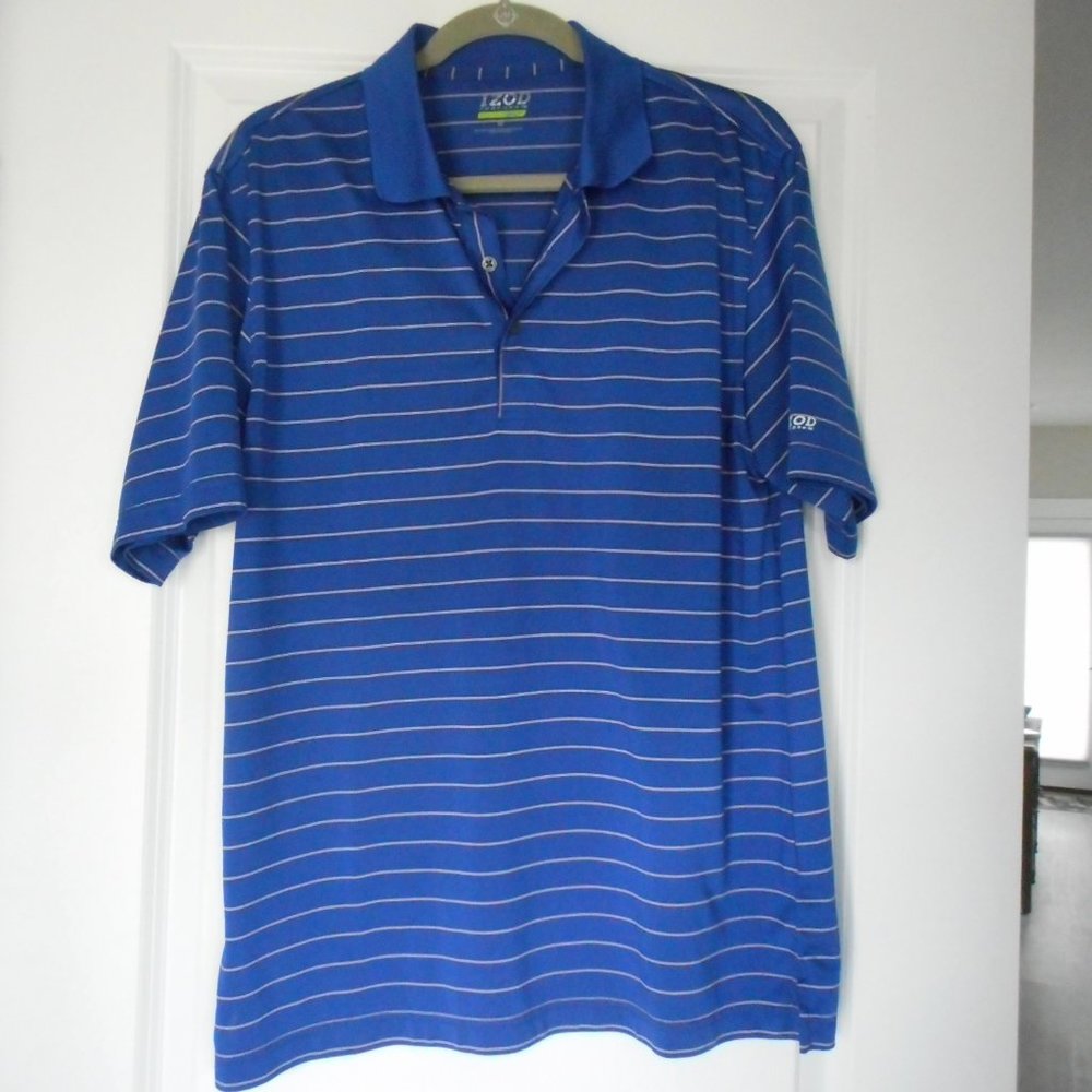 Men's IZOD Performance Polo, Blue Stripe